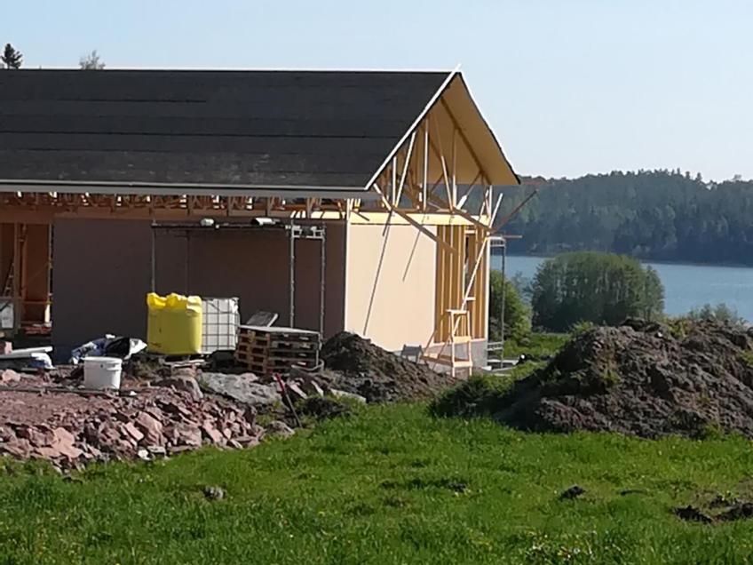 Byggnad under uppbyggnad