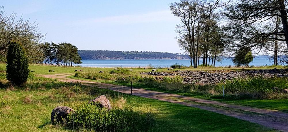Badstranden i Bomarsund